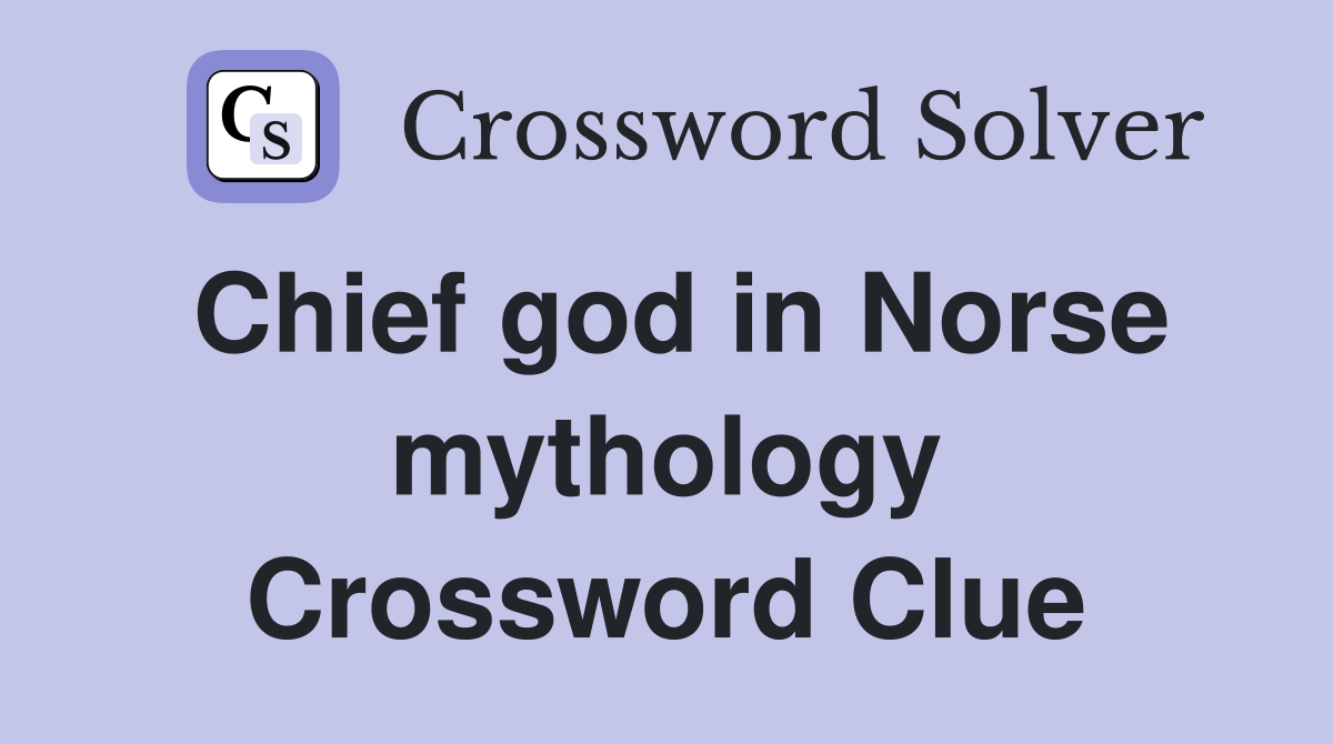 god of gods norse mythology crossword clue